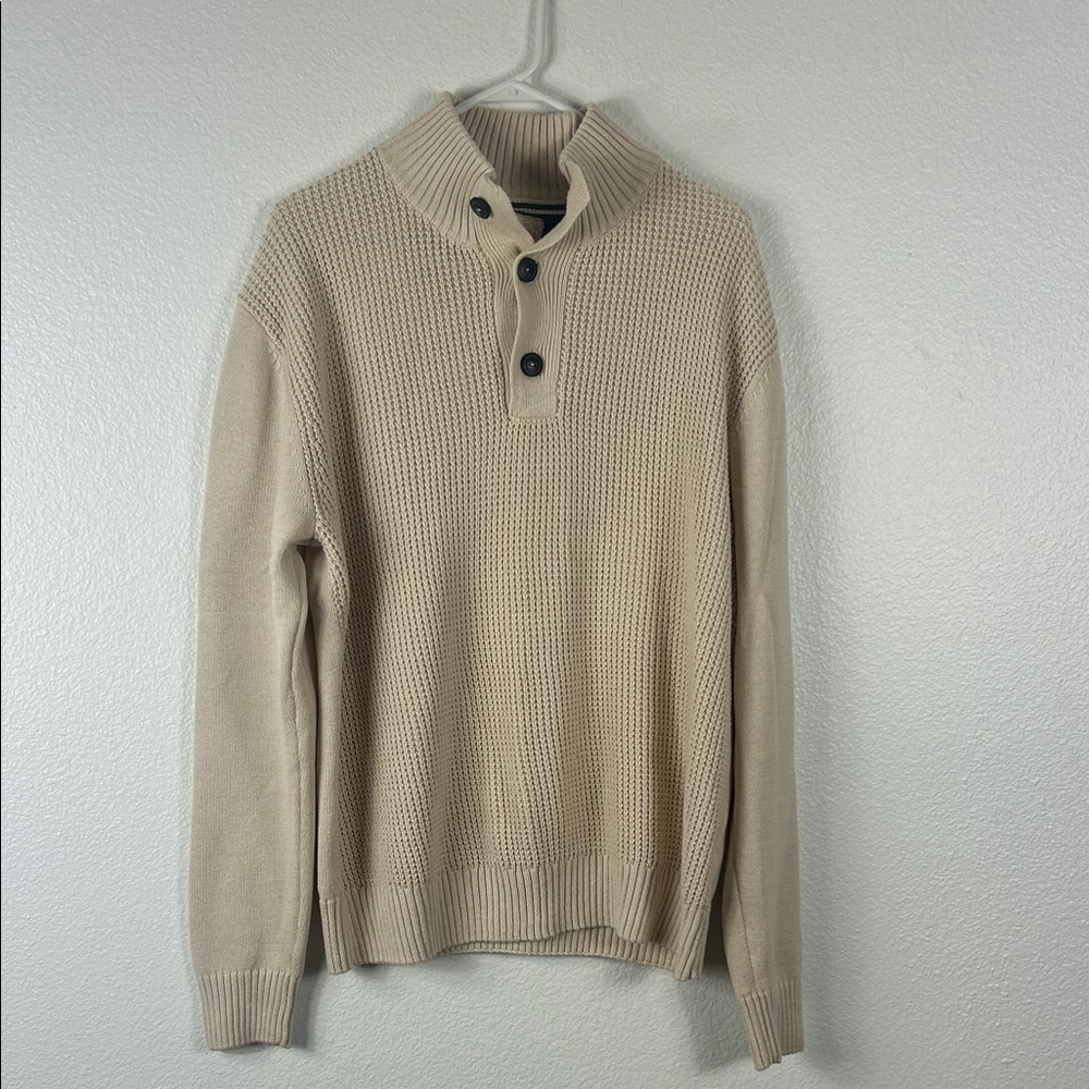 Weatherproof Men's Beige Turtleneck Sweater